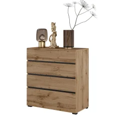 Ladekast Crotone - Eiken - 4 Lades