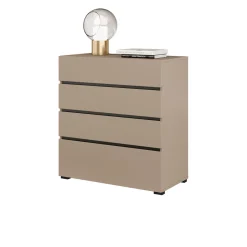 Ladekast Crotone - Taupe - 4 Lades