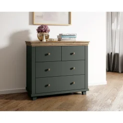 Ladekast Elvas - Donkergroen - 4 Lades