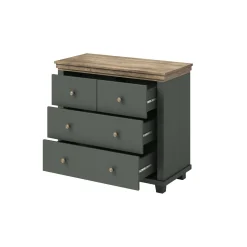 Ladekast Elvas - Donkergroen - 4 Lades