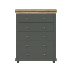 Ladekast Elvas - Donkergroen - 6 Lades