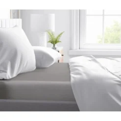 Matras Hoeslaken 100% Katoen-Satijn Grijs