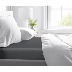 Matras Hoeslaken 100% Katoen-Satijn Antraciet