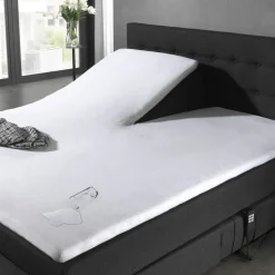 Molton Waterdicht /Incontinentie Splittopper Hoeslaken Wit