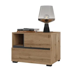Nachtkastje met Lades Crotone - Eiken