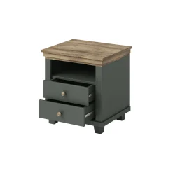 Nachtkastje met Lades Elvas - Donkergroen