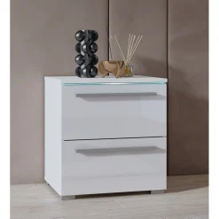 Nachtkastje met Lades Nîmes - Wit