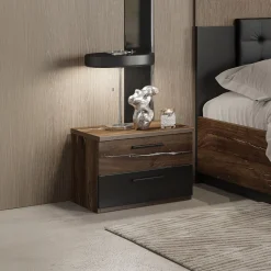 Nachtkastje met Lades Siena - Walnoot