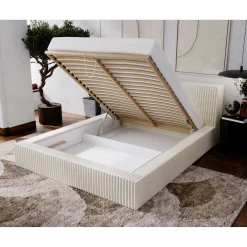 Opberg Bed Tino – Luxe Ribstof Bekleding | Zacht, Warm & Duurzaam