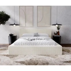 Opberg Bed Tino – Luxe Ribstof Bekleding | Zacht, Warm & Duurzaam