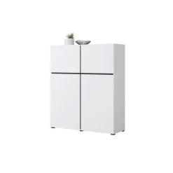 Opbergkast Crotone - 4-deurs - Wit