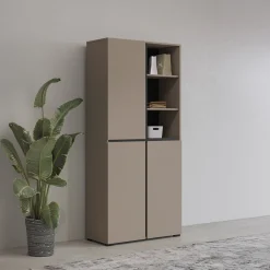 Opbergkast Crotone - 3-deurs - Taupe