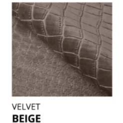 OP=OP Opberg Boxspring Velvet Croco - 180 x 200 Velvet Beige | Incl. Voetbord met TV-Lift + Stevig Pocketvering 500 veren m2