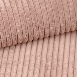 OP=OP Slaapbank Karlo XL | Ribstof Roze - L-Hoekbank 3-zits met opbergruimte - Universeel