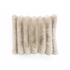 Rib Rabbit Fur - sierkussen Zand (50 x 50)