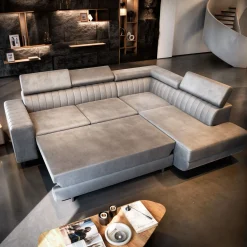 Slaapbank met opbergruimte Nero | Hoekbank