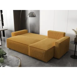 Slaapbank met opbergruimte Pom | Hoekbank - Universeel