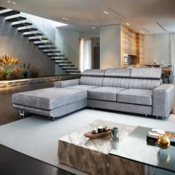 Slaapbank met opbergruimte Nero | L-Hoekbank