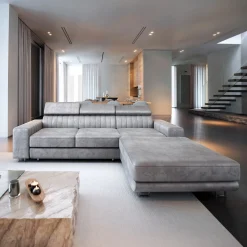 Slaapbank met opbergruimte Nero | L-Hoekbank