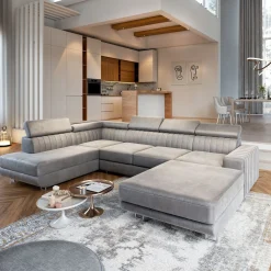 Slaapbank met opbergruimte Nero | U-bank