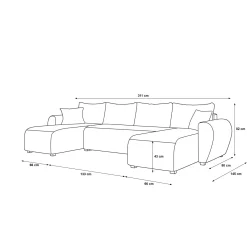 Slaapbank met opbergruimte Max | U-bank