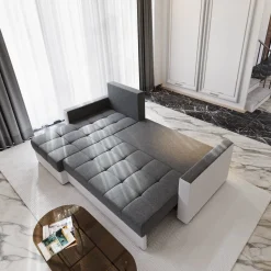 Slaapbank met Opbergruimte Kos | Hoekbank - Kies je kleur