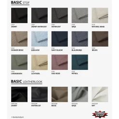 Slaapbank met opbergruimte Kos | U-bank - Kies je kleur