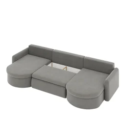 Slaapbank Venetië met Opbergruimte | U-bank