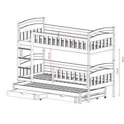 Stapelbed Bas - Groen - Direct Leverbaar!