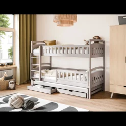 Stapelbed Bas - Taupe - Direct Leverbaar!