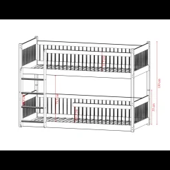 Stapelbed Bram - Naturel - Direct Leverbaar!