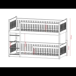 Stapelbed Bram - Taupe - Direct Leverbaar!