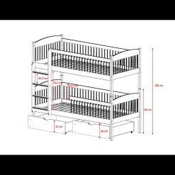 Stapelbed Lucas - Wit - Direct Leverbaar!