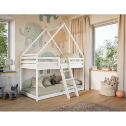 Stapelbed met Dakje Sven - Kinderbed - Leverbaar in 6 kleuren!