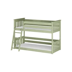 Stapelbed met Ladder Kas - 2-persoons - Kinderbed (incl. hekje) - Leverbaar in 8 kleuren!