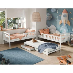 Stapelbed met Lade Bas - 3-persoons - Kinderbed - Leverbaar in 6 kleuren!