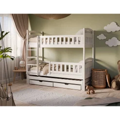 Stapelbed met Lade Bas - 3-persoons - 90 x 200 - Kinderbed