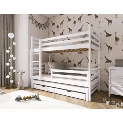 Stapelbed met Lade Luuk - 3-persoons - 90 x 200 - Direct Leverbaar!