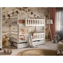 Stapelbed met Lade Mira - Wit - Direct Leverbaar!