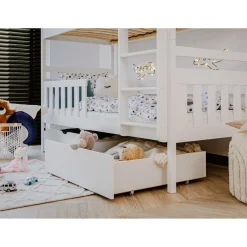 Stapelbed met Lade Mira - Wit - Direct Leverbaar!