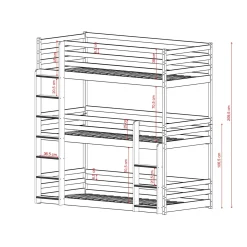 Stapelbed Teun - Wit - Direct Leverbaar!