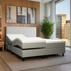 Stel zelf de elektrische boxspring naar wens samen !