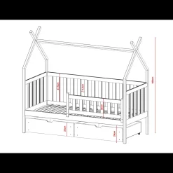 Tipibed Siem - Leverbaar in 8 kleuren!