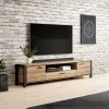 TV-meubel Akven - 2-deurs incl. 2 lades - Wotan Eiken v2