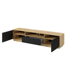 TV-meubel Asmund - 2-deurs incl. lade - Wotan Eiken v2