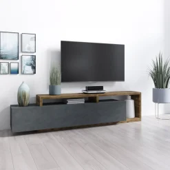 TV-meubel Bologna - Vuren / Antraciet