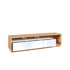 TV-meubel Celano - Wotan Eiken / Wit