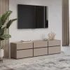 TV-meubel Crotone - 3-kleps incl. 3 lades - Taupe