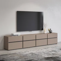 TV-meubel Crotone - 4-kleps incl. 4 lades - Taupe