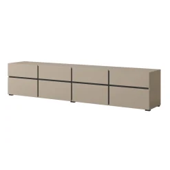 TV-meubel Crotone - 4-kleps incl. 4 lades - Taupe